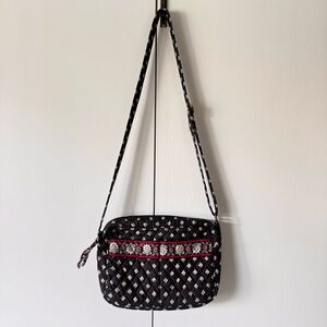 Vintage Vera Bradley Crossbody Purse Retired Black Pattern